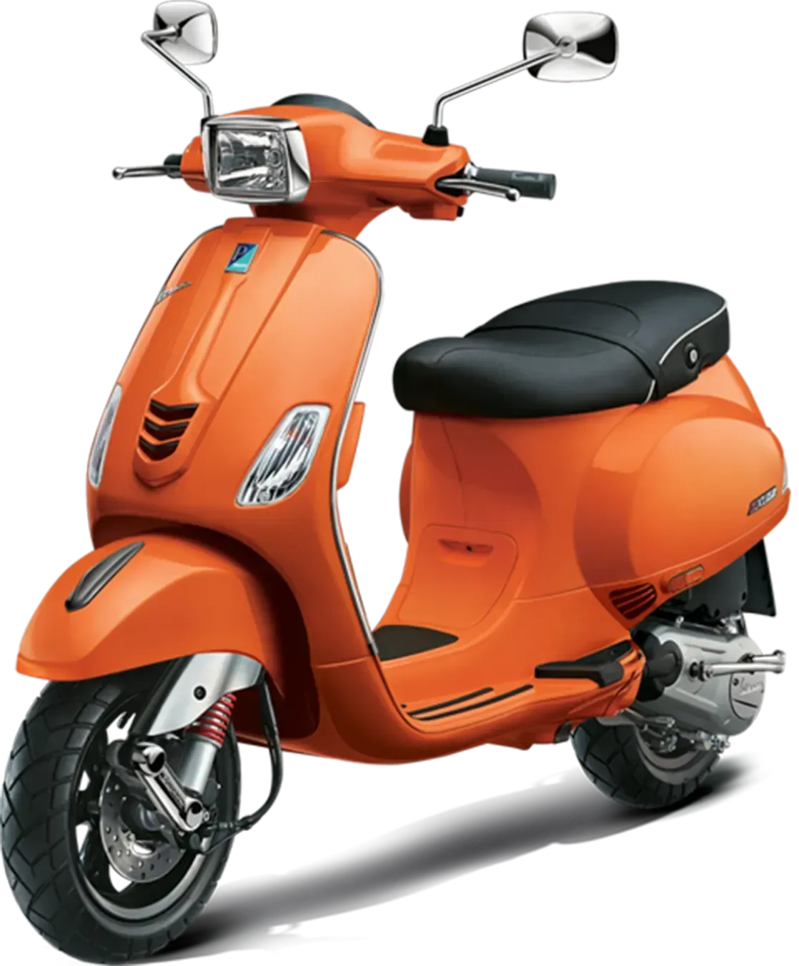 Oranger Motorroller